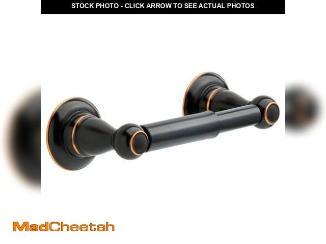 Lot 74-12895940 - *MISSING BAR* Delta Porter Toilet Paper Holder in Oil Rubbed Bronze *MISSING BAR*  - UNUSED