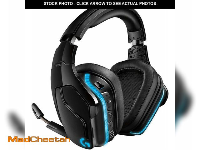 Lot 74-14591298 - Logitech G935 LIGHTSYNC RGB Wireless Gaming Headset - Black/Blue - USED