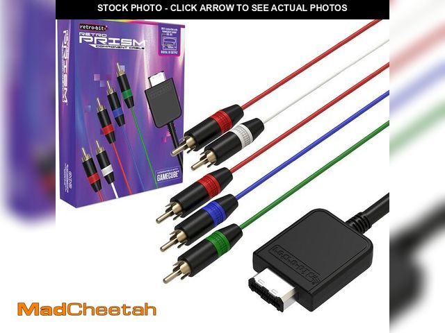 Lot 74-12716559 - Retro-Bit Retro Prism Component Cable for Gamecube - UNUSED