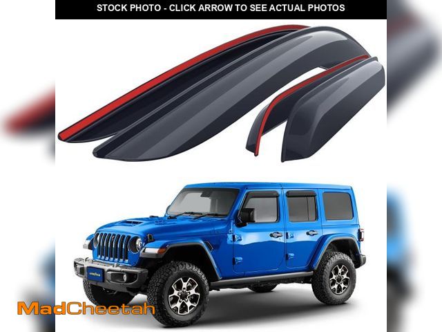 Lot 74-12150475 - Goodyear Shatterproof Side Window Deflectors for Jeep Wrangler JL 2018-2025/Jeep Gladiator 2020-2025...