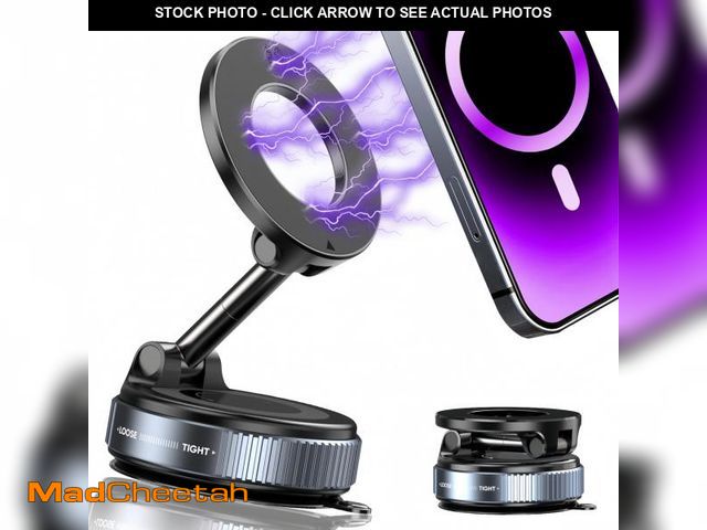 Lot 74-12442425 - snanlen Upgraded 360ÃÂ° Vacuum Magnetic Phone Holder, Magnetic Car Phone Mount, Hands-Free Suction ...