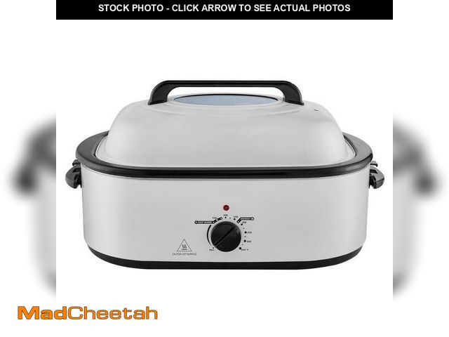 Lot 74-14193310 - VEVOR Electric Roaster Oven 22 qt. Turkey Roaster Oven Slow Cookers 1450-Watt with Defrost Warm Func...