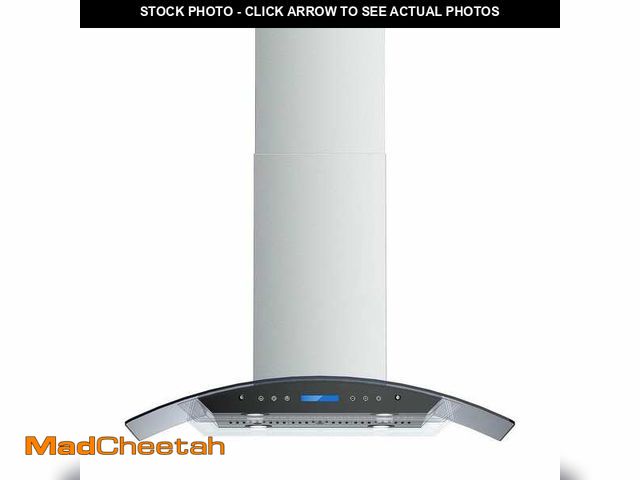 Lot 74-13677767 - INATECK 36 in. 900 CFM Ducted Island Range Hood with Remote, Touch Control LCD, Long-Term Warranty i...