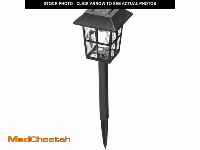 Lot 74-12804205 - Hampton Bay Archer Black Integrated LED Weather Resistant Outdoor Solar Path Light (4-Pack) - UNUSED