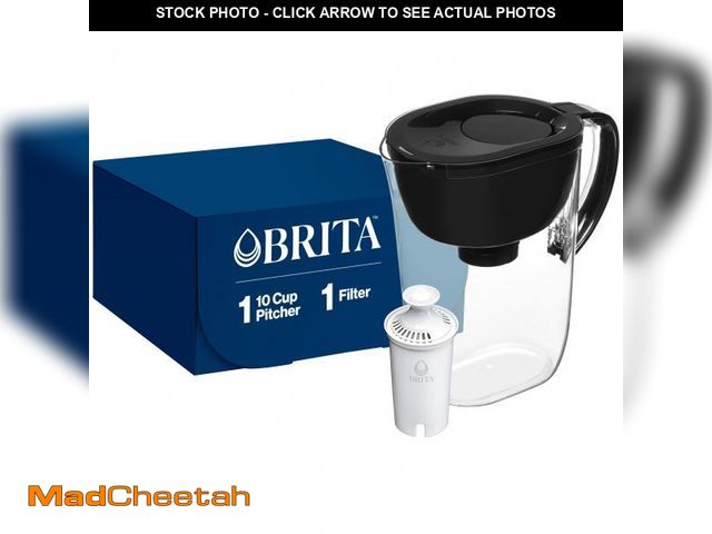 Lot 74-12433952 - Brita Everyday Standard Water Filter Pitcher with SmartLight Filter Change Indicator, Reduces Copper...