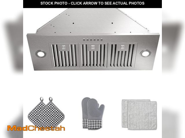 Lot 74-14306757 - INATECK 36 in. 400 CFM Convertible Insert Range Hood with Low Noise,Long-Term Warranty,4-Speed Contr...