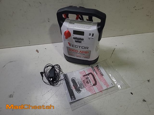 Lot 74-12900543 - (MISSING POWER CORD) VECTOR 1000 Amp Jump Starter, Compressor, USB Power - UNUSED