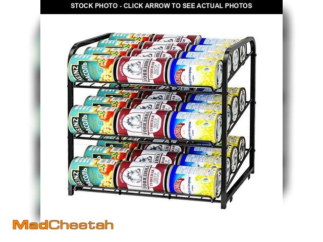 Lot 74-13947216 - AIYAKA Can Rack Organizer, 3 Tier Stackable Can Storage Dispenser,for Food Storage, Kitchen or Pantr...