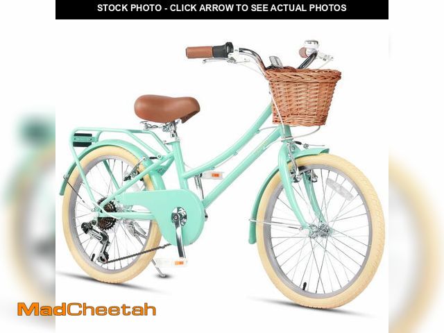 Lot 74-12891924 - Glerc Missy 20" Girl Cruiser Kids Bike Shimano 6-Speed Teen Hybrid City Bicycle for Youth Ages 6 7 8...