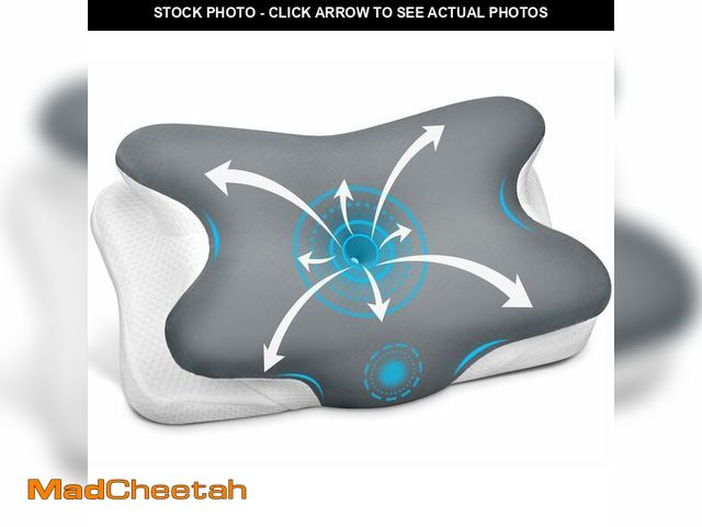 Lot 74-14475226 - Ehomfory Cervical Neck Pillow, Ergonomic Memory Foam Pillows for Neck Pain Relief with Breathable Pi...