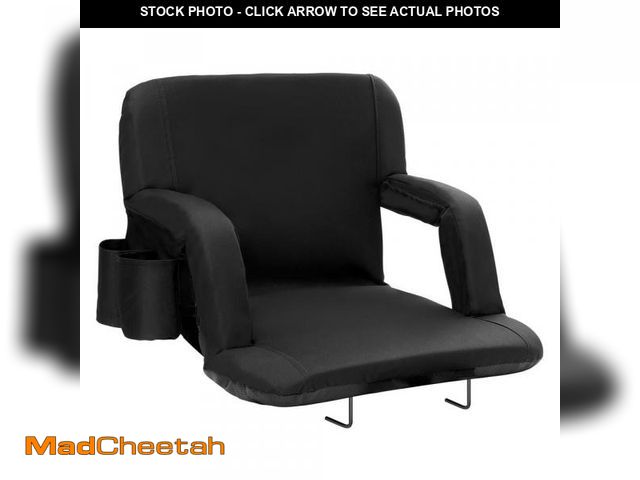 Lot 74-12518033 - SKYSHALO Stadium Seat with Back Support Wide Bleacher Seat Back Folding Padded Cushion Stadium Chair...