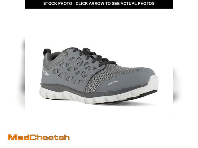 Lot 74-14212919 - Reebok Work Men's Sublite Cushion Alloy Toe Comfort Athletic Grey - 10.5 Wide - USED