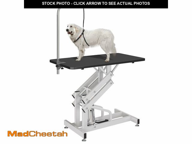 Lot 74-12784433 - KELRIA 43Inch Hydraulic Pet Grooming Table, Heavy Duty Big Size Z-Lift Dog Grooming Table/21-36", Pe...