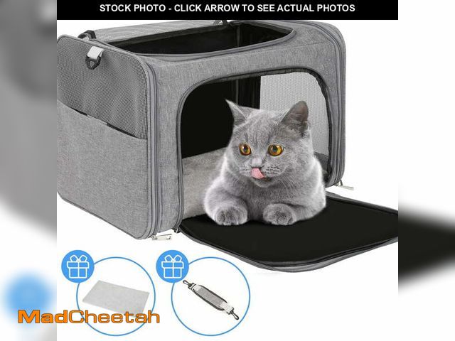 Lot 74-12891404 - Monasem Cat, Dog Carrier for Pets Up to 33lbs, Soft-Sided Animal Puppy Travel Bag, Airline Approved ...