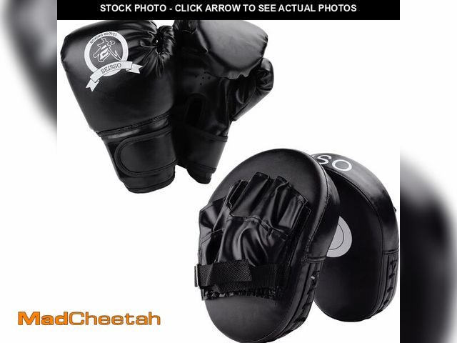 Lot 74-14384921 - SEISSO 2-in-1 Kids Boxing Gloves and Punching Mitts Set, Focus Kick Pads for Beginners, Children Fig...