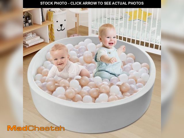 Lot 74-12515765 - Hawsaiy Foam Ocean Ball Pit for Baby Infants and Toddlers Ages 1-3, Soft Round Play Area for Indoor/...