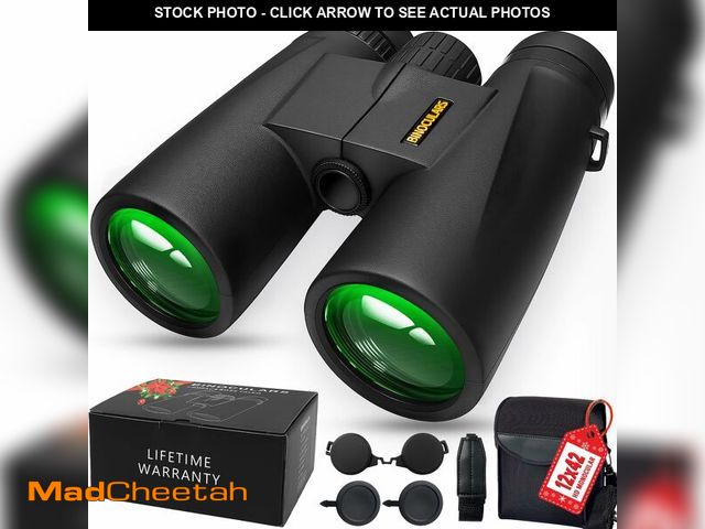 Lot 74-12709954 - Binoculars for Adults High Powered Ã¢â¬â 12X42 HD Compact Binoculars for Bird Watching, Hunting G...