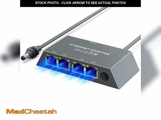Lot 74-13963537 - Multi Ports Starlink Gen 3/ Starlink Mini Ethernet Adapter for Wired External Network, 4 Ports Starl...