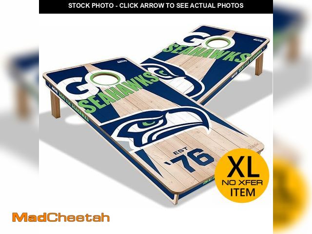 Lot 74-12662934 - YouTheFan NFL 2â x 4â Professional Wood Cornhole Game - UNUSED