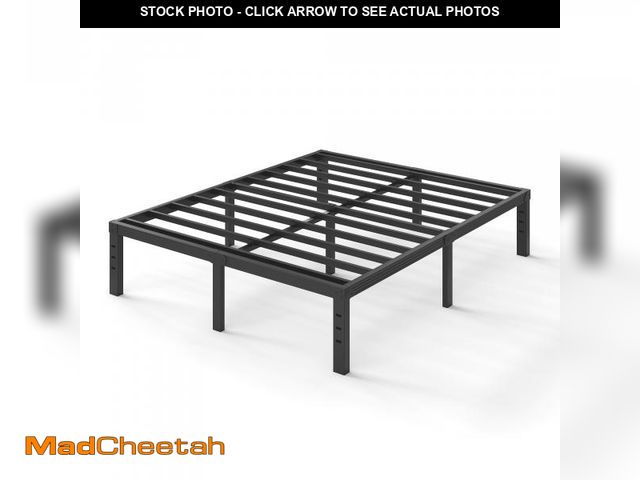 Lot 74-12515152 - ULIESC 14" Heavy Duty Metal Platform Bed Frame, No Box Spring Needed, Queen Size - UNUSED
