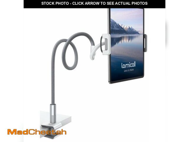 Lot 74-14149541 - Lamicall Gooseneck Tablet Holder, Tablet Stand : Flexible Arm Clip Tablet Mount Gifts, Compatible wi...