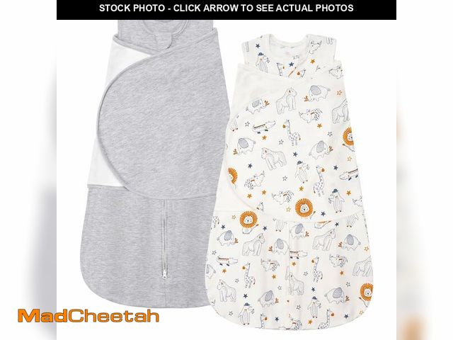 Lot 74-14215741 - ZIGJOY Sleep Sack Swaddle 1.0 Tog Baby Wearable Blanket 100% Cotton Baby Swaddle Blanket for Newborn...