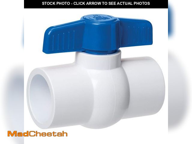 Lot 74-14074554 - HOMEWERKS 3 in. Solvent x 3 in. Solvent Schedule 40 PVC Ball Valve - USED