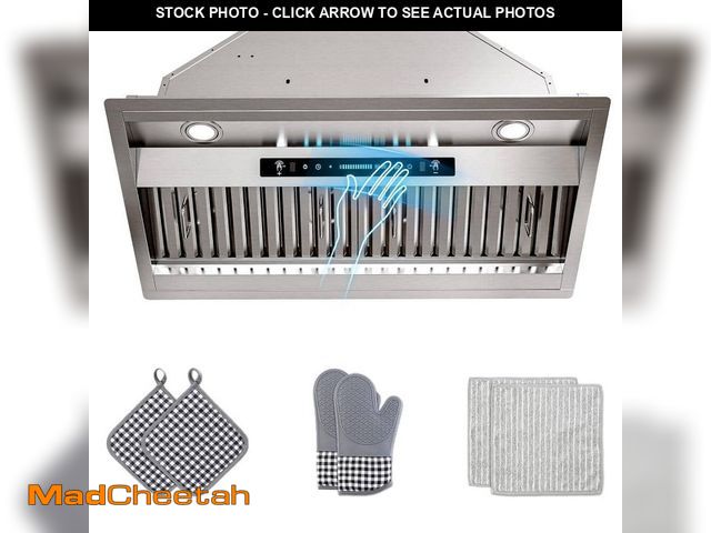 Lot 74-14315079 - INATECK 30 in. 600 CFM Convertible Insert Range Hood in Stainless Steel 4-Speed with LED, Touch and ...