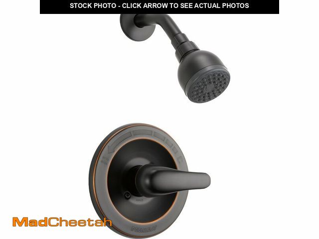 Lot 74-14063323 - Peerless Single-Handle Shower Faucet Trim Kit with Single-Spray Touch-Clean Shower Head, Oil-Rubbed ...