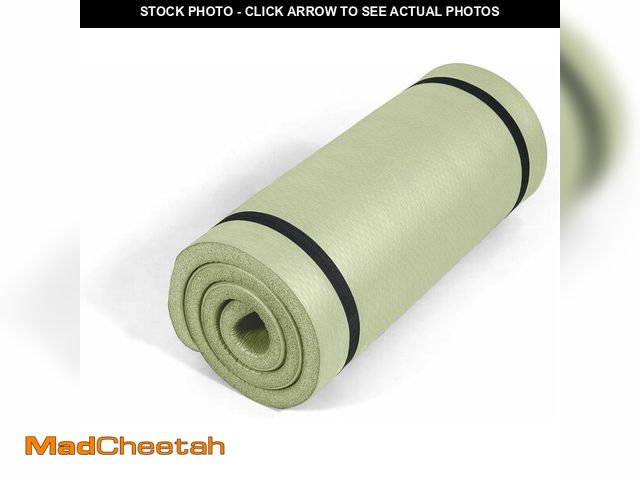 Lot 74-14067685 - Tone Fitness Premium Extra Thick 1-Inch High Density Exercise Mat with Carry Strap - Non-Slip Workou...