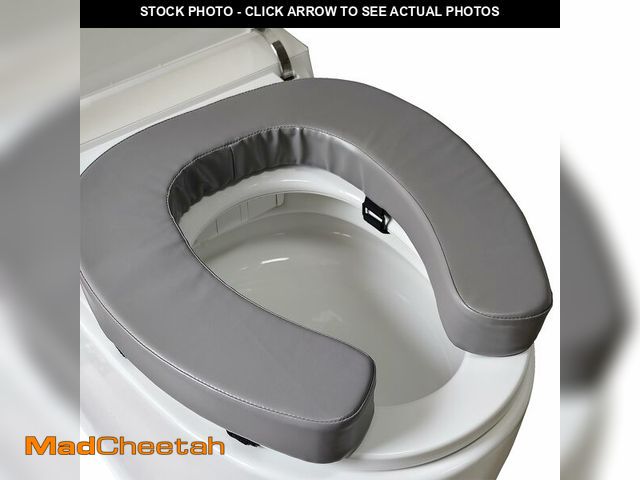 Lot 74-14270970 - Padded Toilet Seat Cushion with 2-Inch High-Density Foam &amp; Waterproof PU Fabric, U-Shape Padded ...