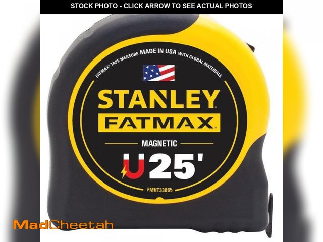 Lot 74-11826775 - Stanley 25 ft. FATMAX Magnetic Tape Measure - UNUSED