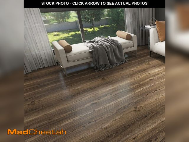 Lot 74-14599323 - Livelynine 36-Pack 6x36 Peel and Stick Floor Tile Natural Wood Plank Vinyl Flooring Planks Self Adhe...