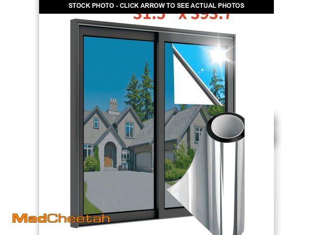 Lot 74-14369184 - Gtouse One Way Window Privacy Film, Daytime Privacy Mirror Film, Anti UV Static Window Tint for Home...