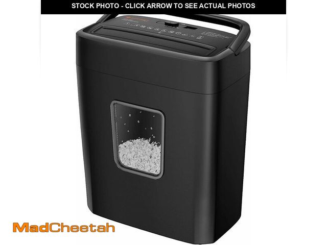 Lot 74-13540963 - Bonsaii 6 Sheet High Security Micro Cut Paper Shredder, Credit Cards/Mail/Staples/Clips Shredder for...