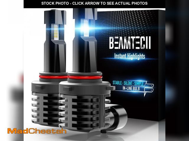 Lot 74-12303939 - BEAMTECH 9005 Fog Light Bulb, HB3 Fog Bulb 6500K Fog Light or ATV UTV Off Road Pack of 2 - USED