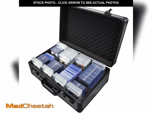 Lot 74-13712904 - boldblox Large Graded Card Storage Box 4-Row with Combo Lock - Sports Trading Cards Case for 150+ Sl...