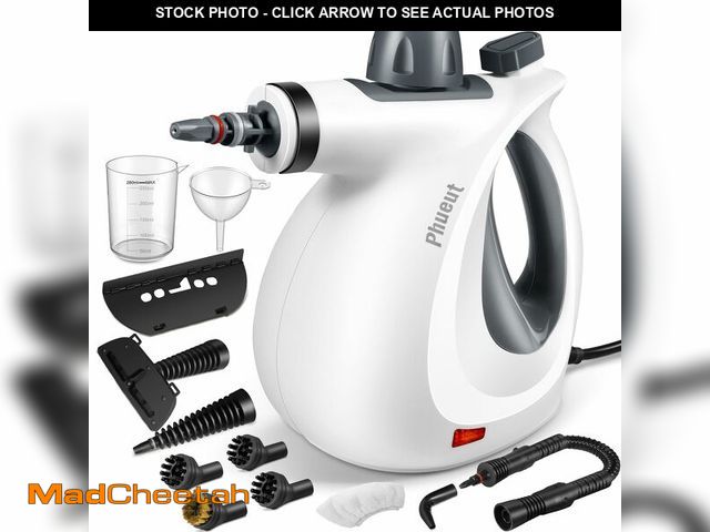 Lot 74-12716176 - Pressurized Handheld Multi-Surface Natural Steam Cleaner with 12 pcs Accessories, Multi-Purpose Stea...