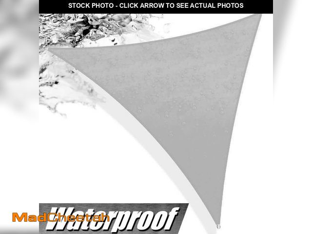 Lot 74-14245669 - COLOURTREE 220 GSM Waterproof Triangle Sun Shade Sail Screen Canopy, Outdoor Patio and Pergola Cover...
