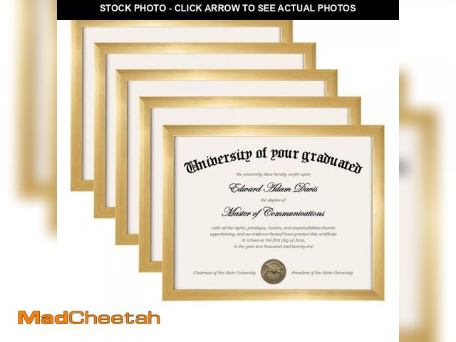 Lot 74-12314612 - upsimples Certificate Frame with High Definition Glass, 8.5 by 11 Picture Diploma Document Frames fo...
