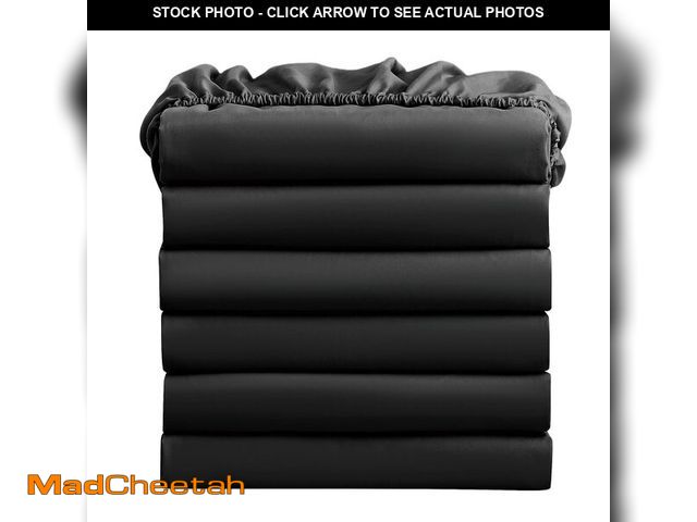 Lot 74-14475825 - FreshCulture Twin Fitted Sheets, Bulk Pack of 6, Deep Pocket, Soft Microfiber Bottom Sheets for Home...