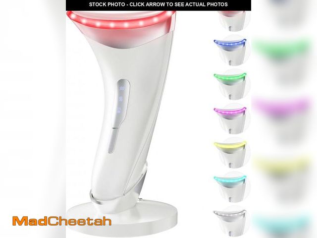 Lot 74-12325575 - Dopsikn Red Light Therapy for Face and Neck, 7 Color Facial Massager with Adjustable Vibration and T...