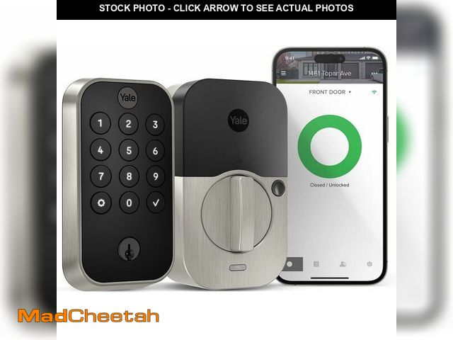 Lot 74-14591656 - Yale Assure Lock 2 Smart Keypad Deadbolt with Wi-Fi, Satin Nickel - UNUSED