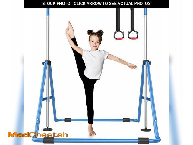 Lot 74-14601764 - Nimsqury Foldable Gymnastics Bar for Kids at Home, 5-Height Adjustable - UNUSED