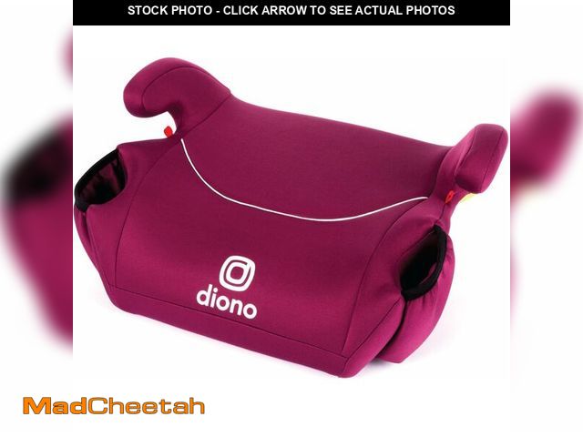 Lot 74-14305481 - Diono Solana, No Latch, Single Backless Booster Car Seat, Lightweight, Machine Washable Covers, Cup ...