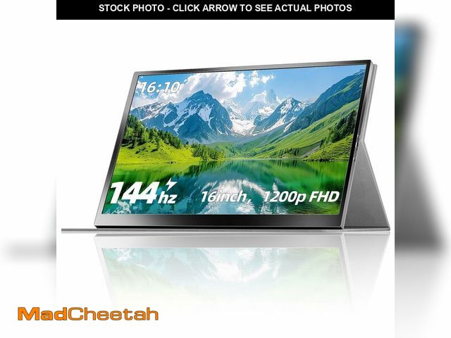 Lot 74-13456545 - ZefcS Portable Gaming Monitor 16 Inch 144Hz 1920x1200 FHD+ USB-C Portable Monitor HDR IPS Second Scr...