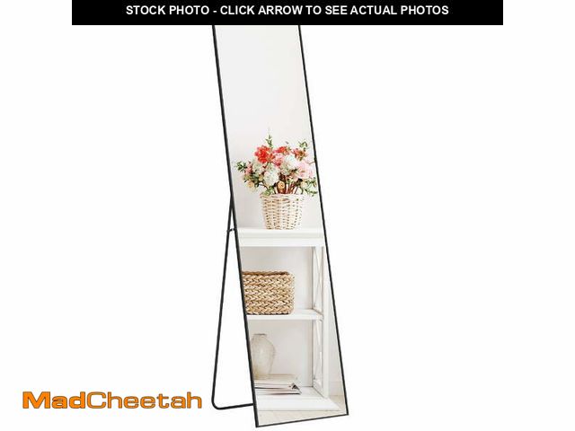 Lot 74-14261241 - CONCETTA Rectangle Full Length Mirror, 59"x16" Standing Mirror Floor Mirrors, Black - UNUSED