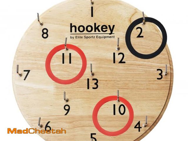 Lot 74-12215337 - Elite Sportz Equipment Ring Toss Game | Sturdy Wooden Board Set for Kids Outdoor Games | Wall Mounte...