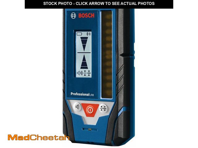 Lot 74-13567106 - BOSCH LR8 165 ft. Red and Green-Beam Line Laser Receiver, Includes Mounting Bracket, 2 AA Batteries,...