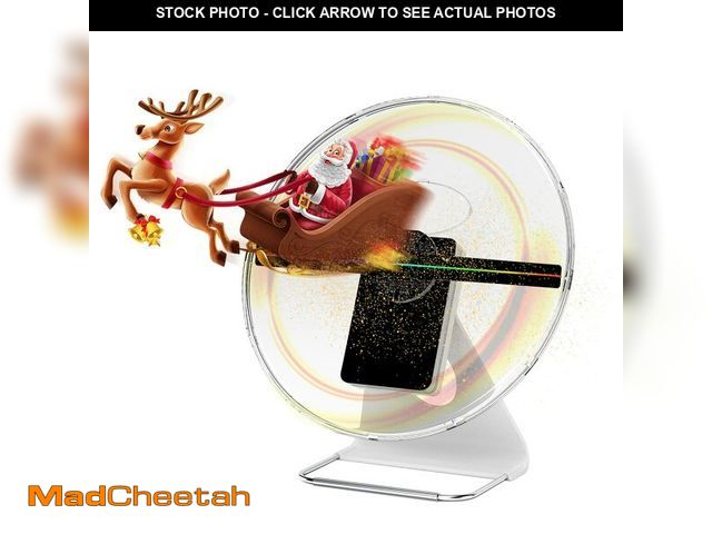 Lot 74-13959591 - Desktop 3D Hologram Fan, Christmas Gift, 512PX Resolution 12 Inch Holographic Video Projector, Graph...